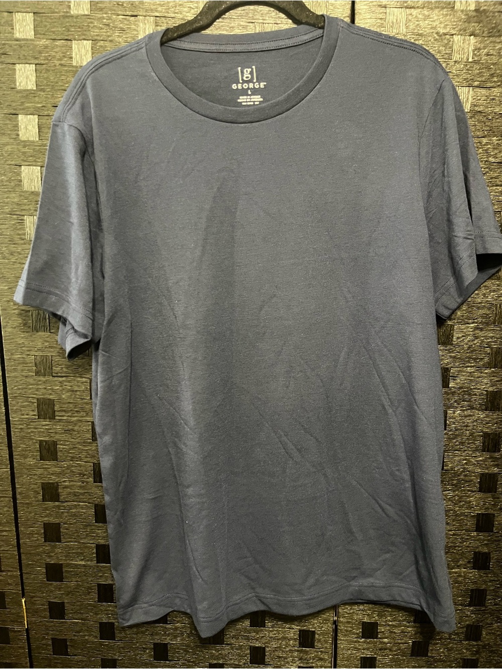 George Men's Navy and Grey Crew Neck T-Shirts lot of 2